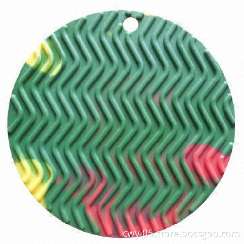 Silicone Placemats in Circle Shape, Different Colors are Available